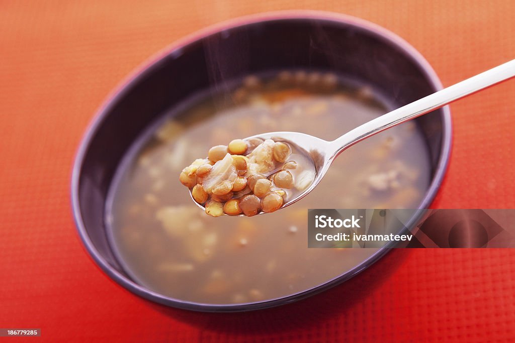 La sopa de lentejas - Foto de stock de Alimento libre de derechos