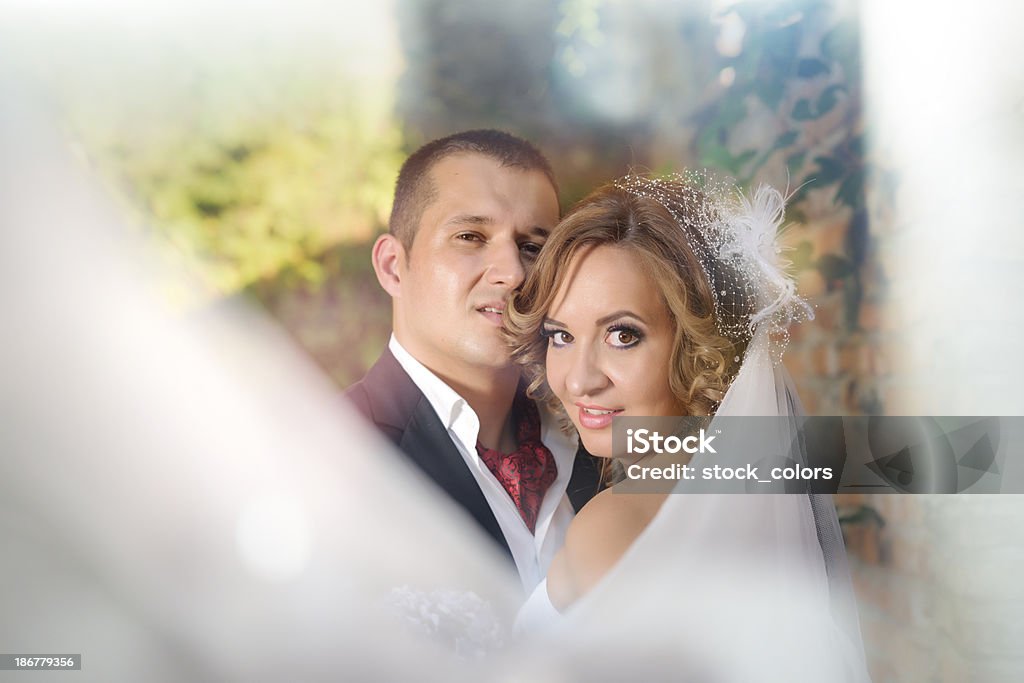 Ritratto di sposi - Foto stock royalty-free di 25-29 anni