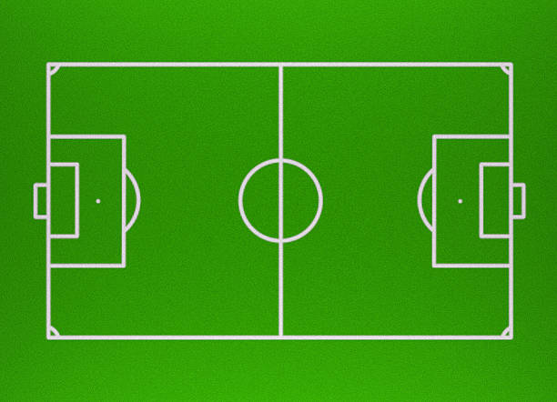 istock Soccer field with standard measures 186779926