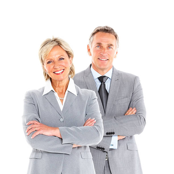 istock Successful business colleagues standing together 186779940