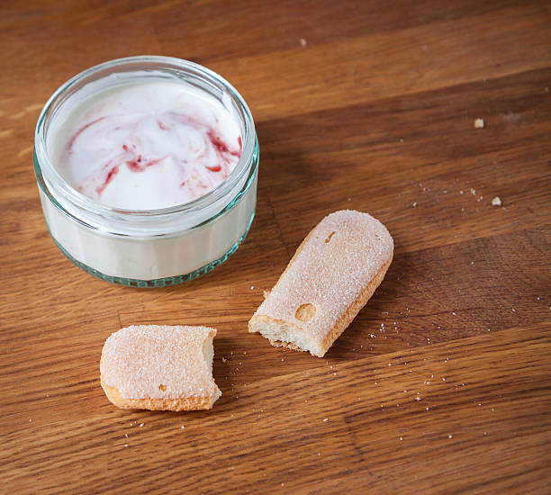 Yogurt snack stock photo