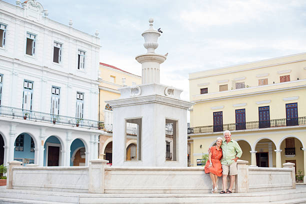 istock Happy senior couple visiting Cuba 186780507