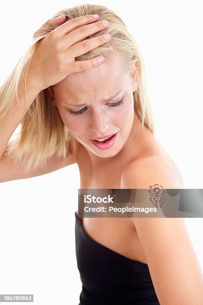 Thats Not The Tattoo I Wanted Stock Photo - Download Image Now - Tattoo, Guilt, Mistake