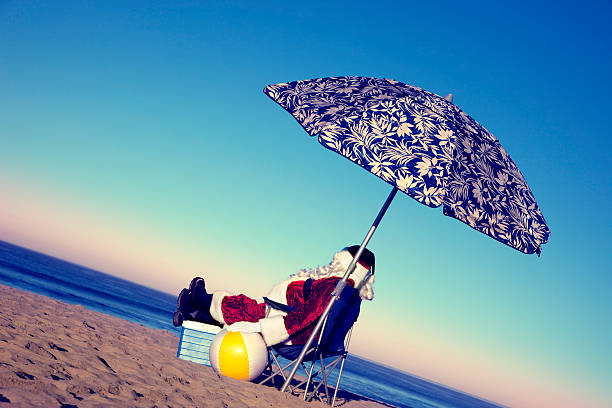 istock Santa Claus on Vacation 186783625