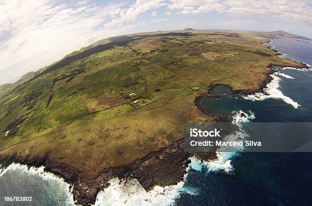Easter Island East Coastline Stock Photo - Download Image Now - Beach, Chile, Coastline