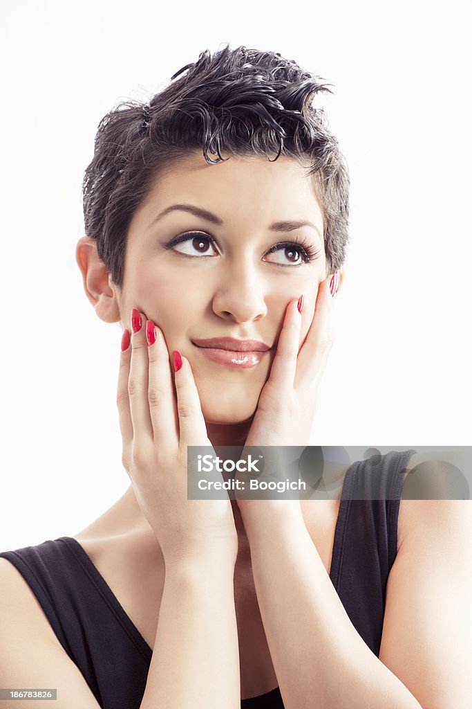 Glam Retrato de mulher jovem hispânico - Foto de stock de 18-19 Anos royalty-free