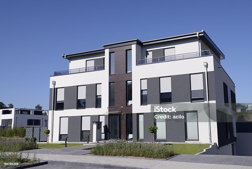 Apartment house Brand new apartment house. Townhouse Stock Photo