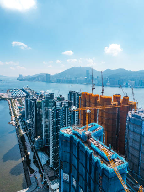 istock Drone view of Kai Tak Development Area in Kowloon, Hong Kong 1867855430