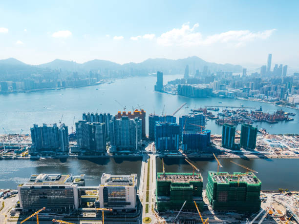 istock Drone view of Kai Tak Development Area in Kowloon, Hong Kong 1867856496