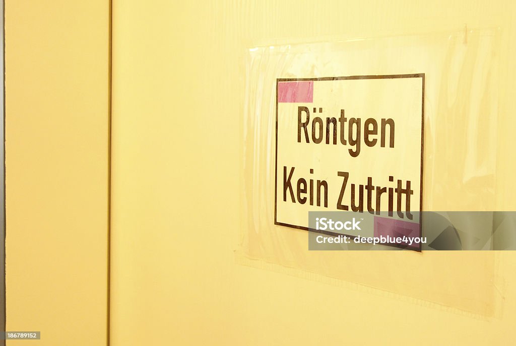 Röntgen-Kein Zutritt - 로열티 프리 X-레이 스톡 사진