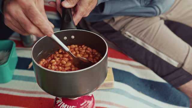 Stirring the Baked Beans