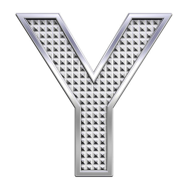 istock One letter from knurled chrome alphabet set 186789972