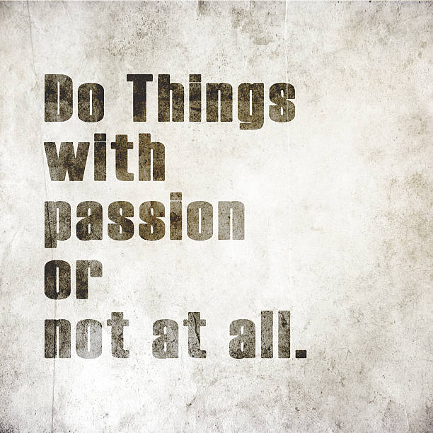 istock Inspirational quote to be passionate 186791915