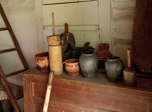 istock Empty room of a cozy country house 186792490