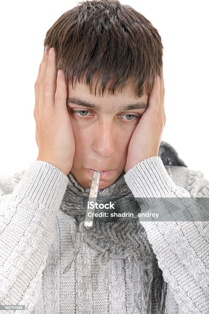 Joven hombre enfermo - Foto de stock de 16-17 años libre de derechos
