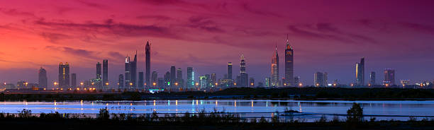 istock Dubai City Skyline at Sunset 186793764