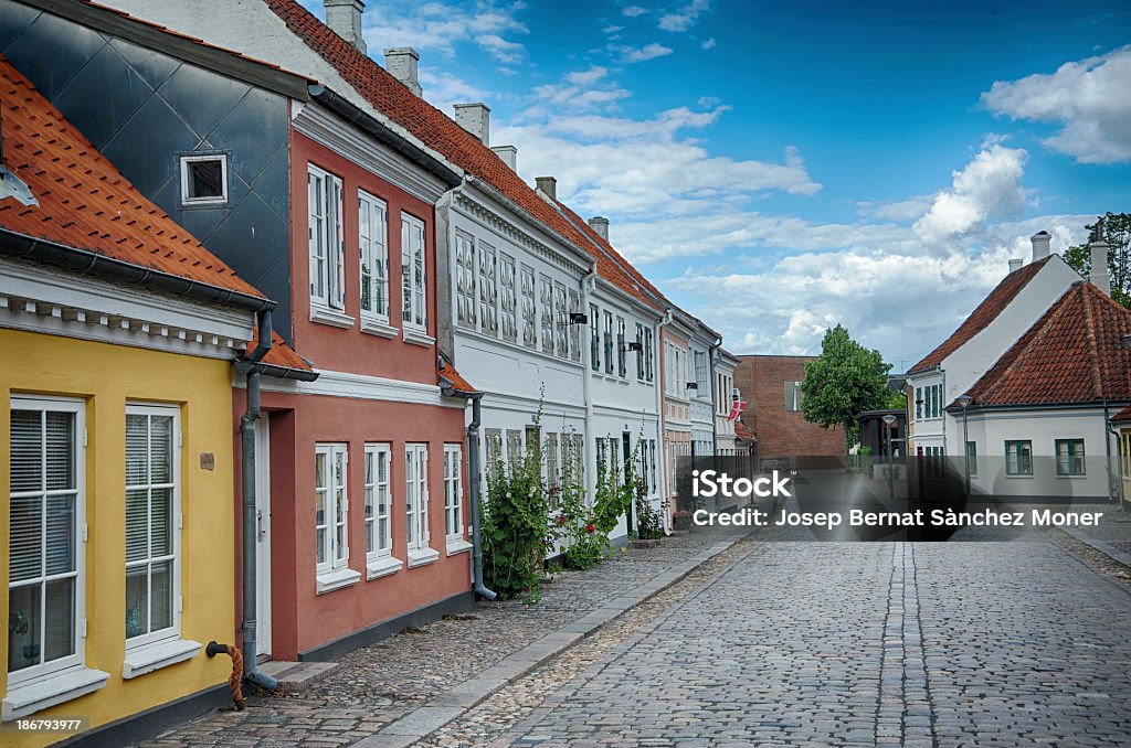 Poète Hans Christian Andersen originaire de Odense - Photo de Boîte à ordures ménagères libre de droits
