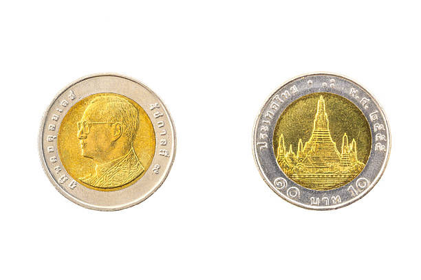 istock Thai ten baht coins 186794357