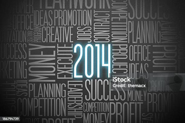 Año 2014 Y Concepto De Negocios Foto de stock y más banco de imágenes de 2014 - 2014, Abstracto, Analizar