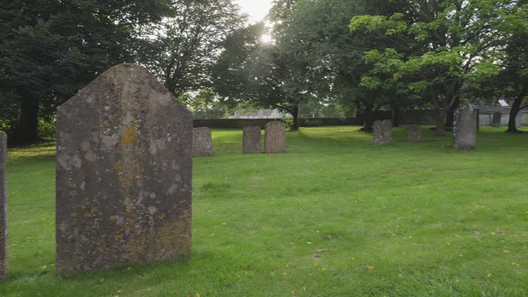 Small cemetery in Stow-on-the-Wold, Cotswolds, Gloucestershire, United Kingdom