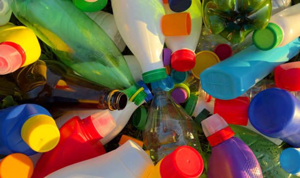 istock Plastic Recycling. Water bottles and plastic Bottle Caps for Recycling. 1867950125
