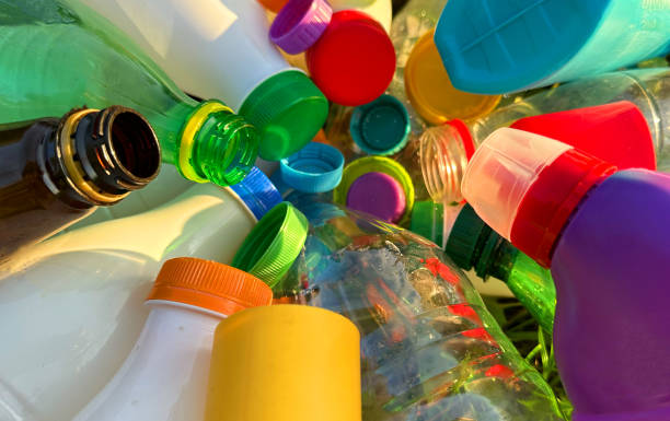 istock Plastic Recycling. Water bottles and plastic Bottle Caps for Recycling. 1867950128