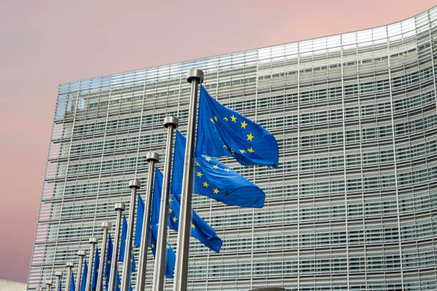European Commission Headquarters building in Brussels Brussels, BELGIUM : European Commission Headquarters building in Brussels, Belgium, Europe campaign headquarters stock pictures, royalty-free photos & images