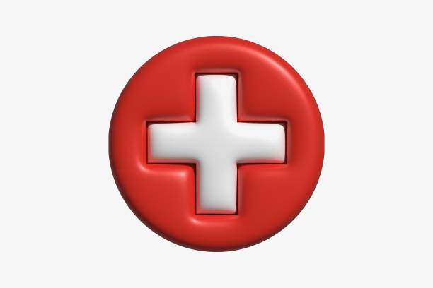 istock Inflated round flag icon of Switzerland. 1867953246