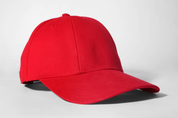 istock Stylish red baseball cap on white background 1867958928