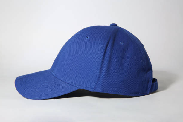 istock Stylish blue baseball cap on white background 1867958929