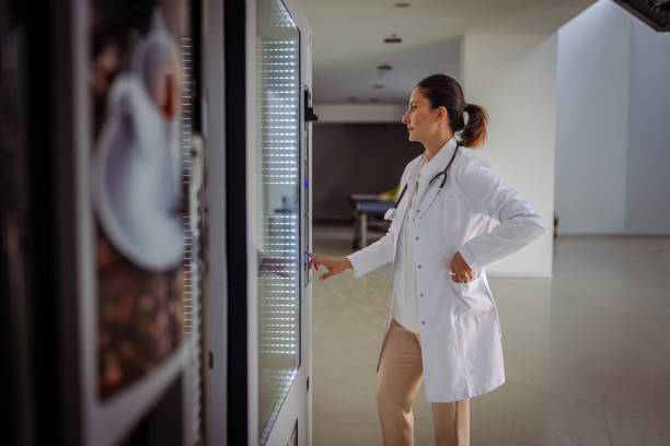 istock Female Doctor taking a break for lunch 1867958930