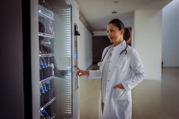 Female Doctor taking a break for lunch