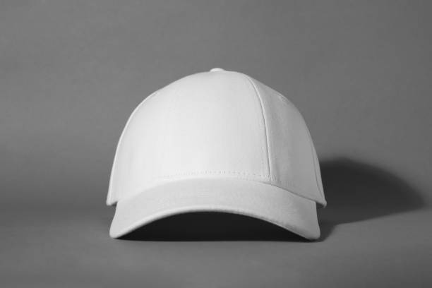 istock Stylish white baseball cap on grey background 1867958942