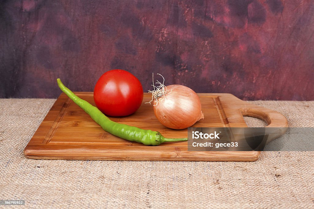 cutting board Bell Pepper Stock Photo