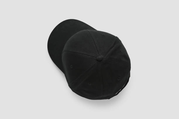 istock Stylish black baseball cap on white background, top view 1867960506