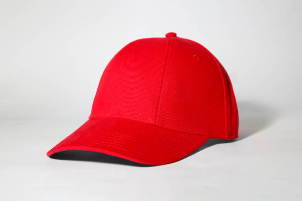 istock Stylish red baseball cap on white background 1867961578