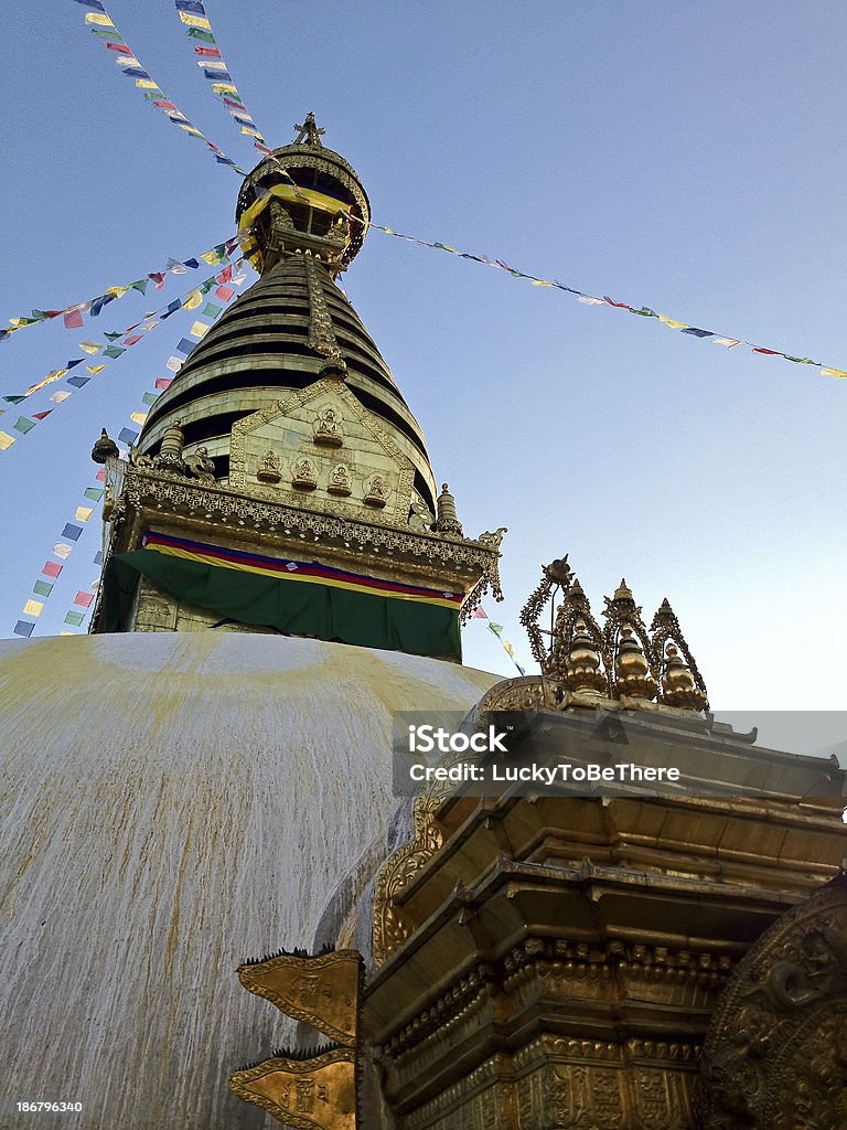 Swayambhunath Stupa, Kathmandu, Nepal - Lizenzfrei Architektur Stock-Foto
