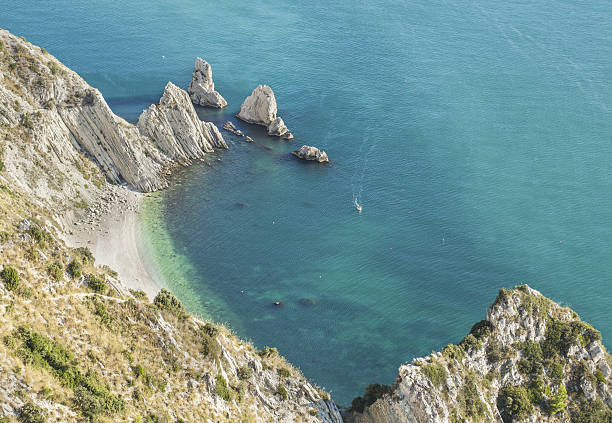 istock Rocky Shore And Beach, Ancona Italy 186798072