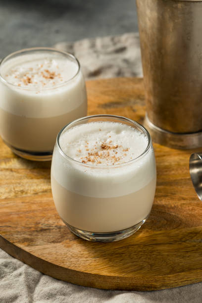 istock Boozy Cold Brandy Milk Punch Cocktail 1867981959