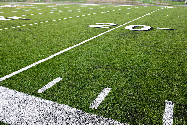 istock Twenty Yard Line on Football Field 186798515
