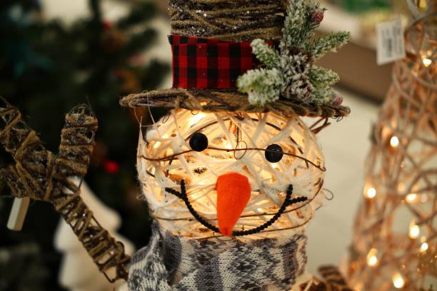 istock Christmas decoration with a snowman 1868023888