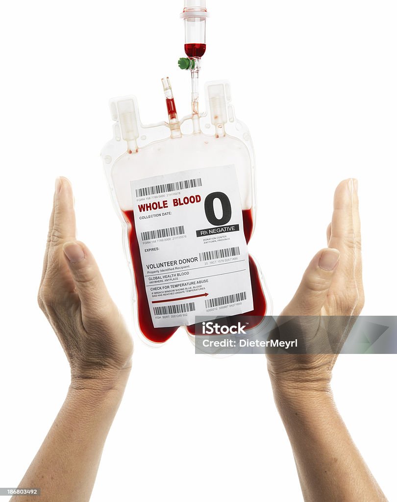 献血 - 血液バッグのロイヤリティフリーストックフォト