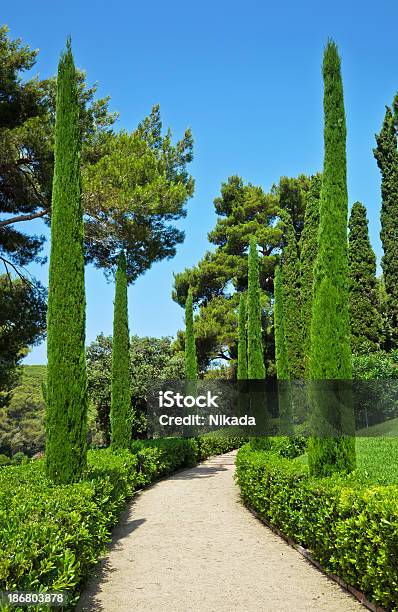 Foto de Belo Jardim Mediterrâneo e mais fotos de stock de Jardim clássico - Jardim clássico, Jardim ornamental, Lloret de Mar