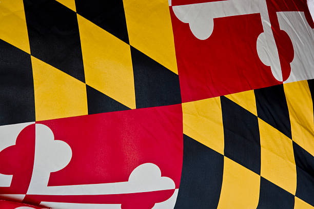 istock Maryland State Flag Close-up 186804134