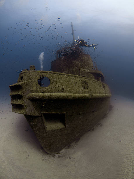 istock scuba divers investigating a shipwreck 186804696