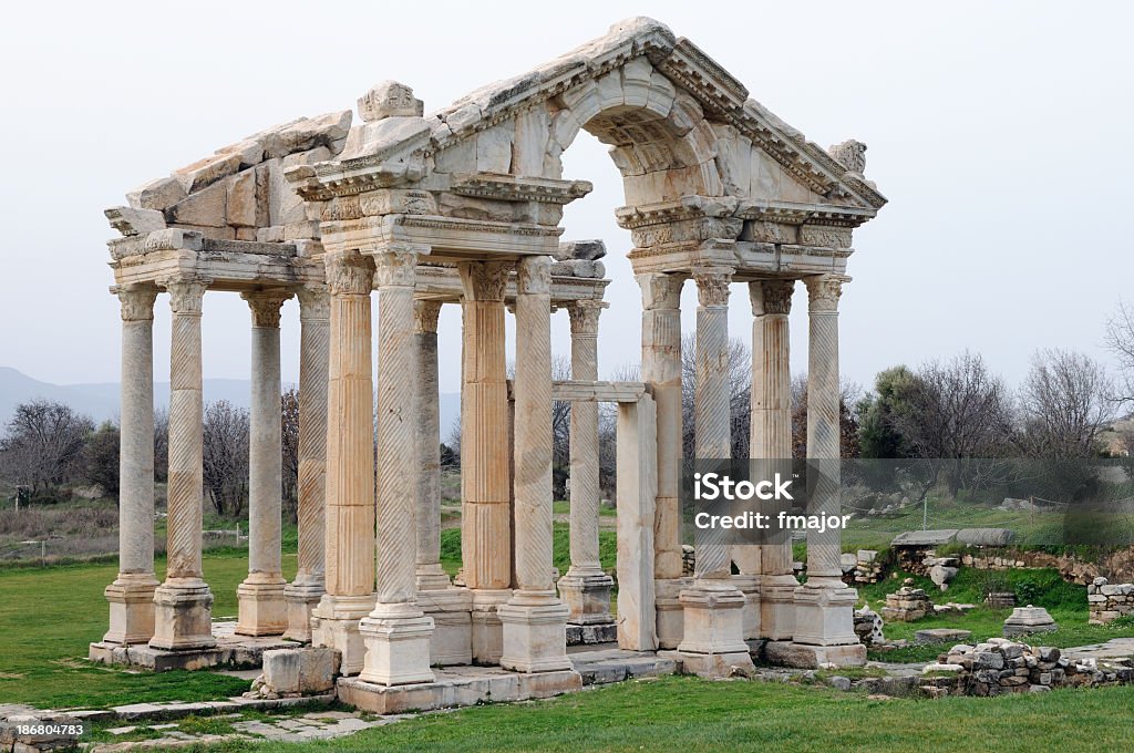 Aphrodisias Aphrodisias (Greek: Ἀφροδισιάς, Aphrodisiás) was a small city in Caria, on the southwest coast of Asia Minor. Its site is located near the modern village of Geyre, Turkey, about 230 km from İzmir. Aegean Turkey Stock Photo