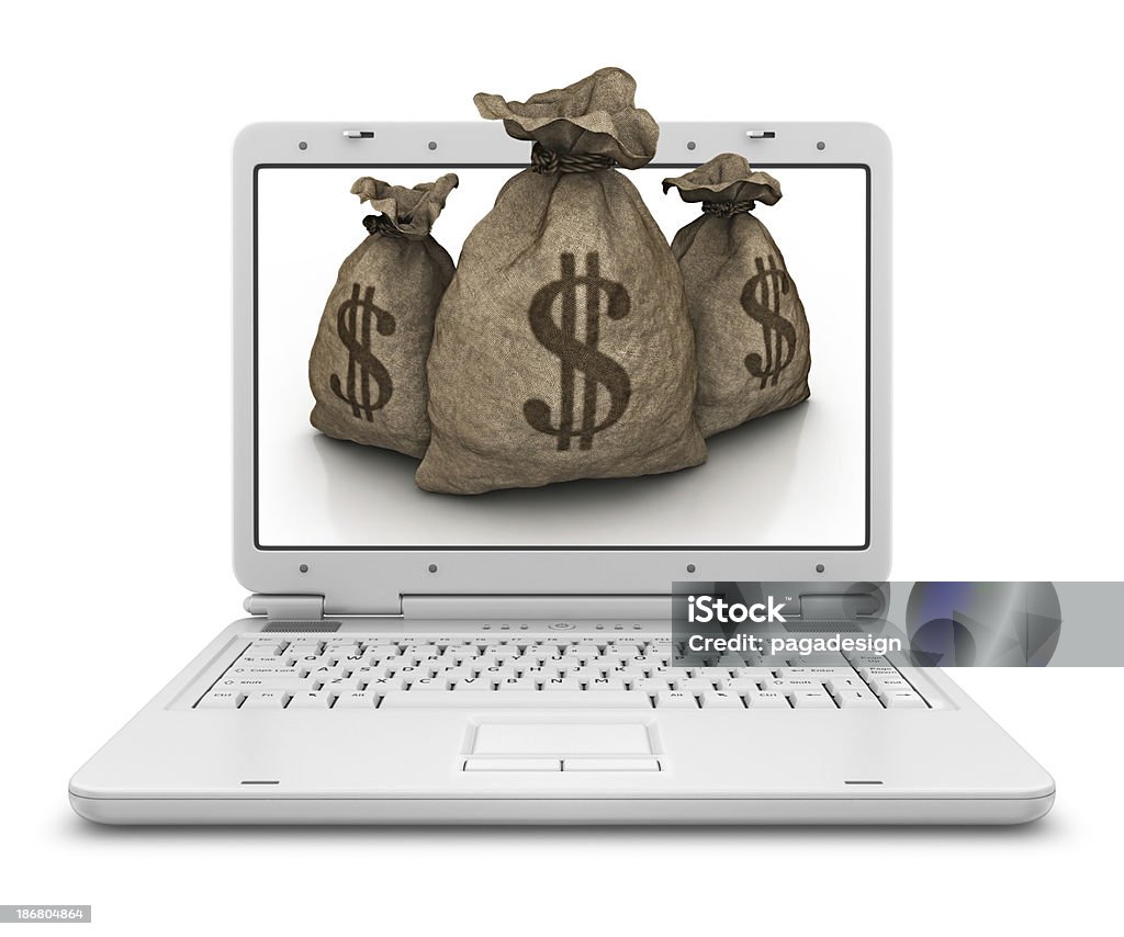 Dólar bolsa para laptop - Foto de stock de Aniagem de Cânhamo royalty-free