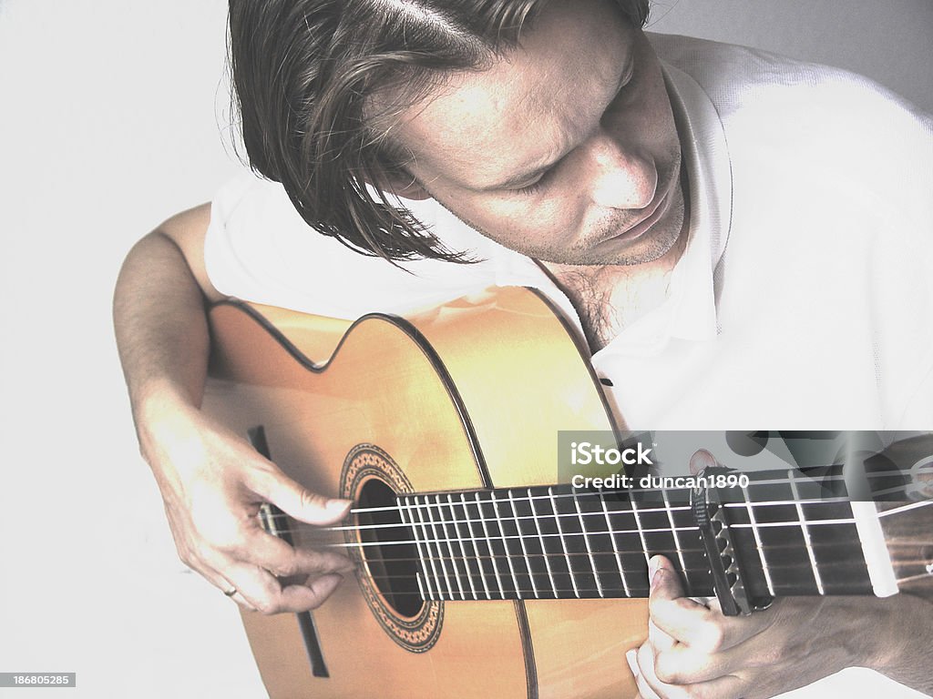 Guitar Player - Foto de stock de Aferrarse libre de derechos