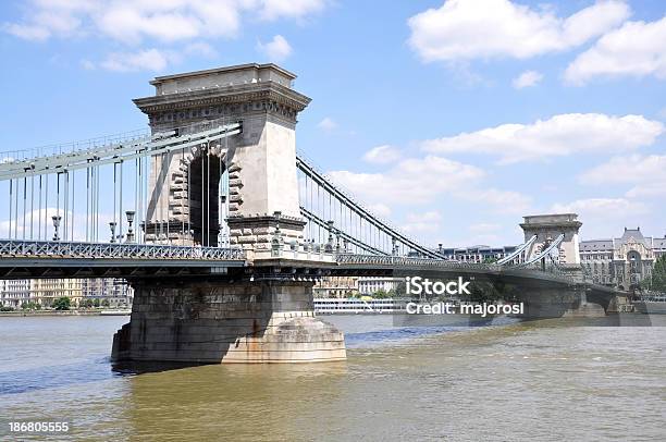 Foto de Ponte Das Correntes Budapeste Hungria e mais fotos de stock de Arquitetura - Arquitetura, Budapeste, Capitais internacionais