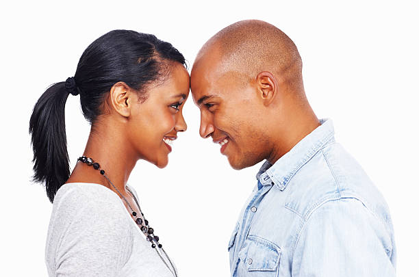 istock Loving couple looking at each other 186805764